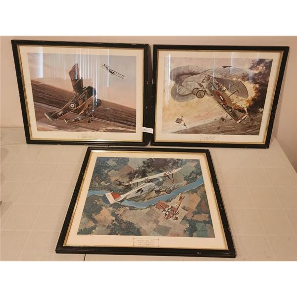 3 WWI Eagle Series Framed Prints
