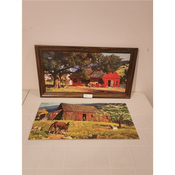 2 Vintage 1950's Prints by Walter Brightwell