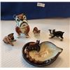 Image 3 : Vintage Mack Truck Bulldog Bank, Vintage Tilso Handpainted Ceramic Ashtray, Boxer Dog & Puppies