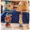 Image 2 : Vintage Bunny Table Lamp & Vintage Rubber Monkey Lamp