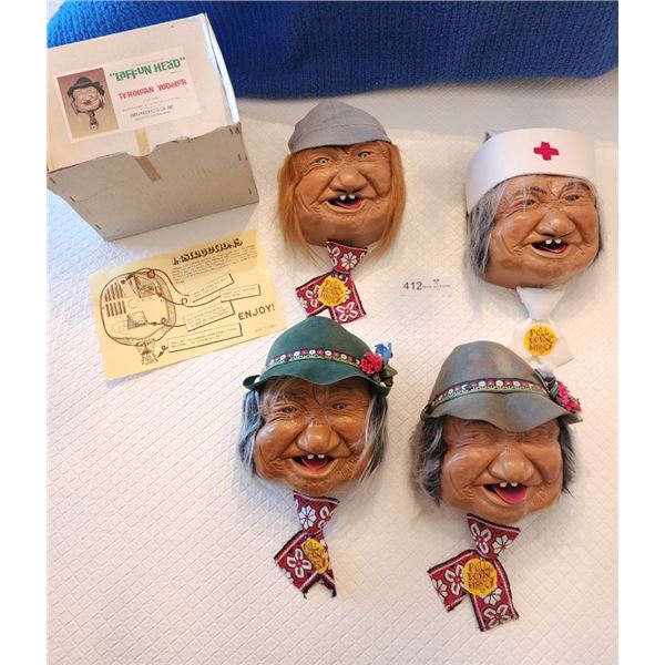 Vintage Peter Figuren Laffun Heads (4)