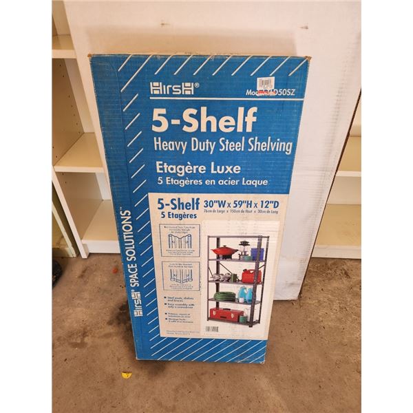 Heavy Duty Gray Steel Shelving NEW & Decorative Florescent Light Fixture NEW