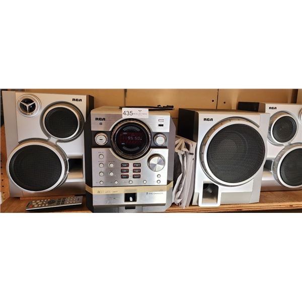RCA Stereo with 2 speakers and subwoofer
