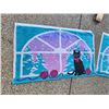 Image 2 : 5 Vintage Chairs, Outdoor Side Table, 2Large Cat winter scene flags