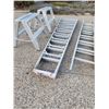 Image 2 : Extension Ladder, Step Ladder, 2 Aluminum Flat Top Sawhorses