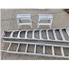 Image 3 : Extension Ladder, Step Ladder, 2 Aluminum Flat Top Sawhorses