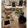 Image 2 : Folding Patio Chairs, Misc Garden Decorations, Watering Cans, Planters, Harley Davidson Boy