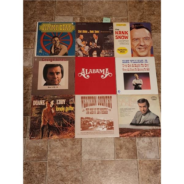 Albums-Hank Snow, Jimmy Dean, George Jones, Alabama, Hank Williams Jr.
