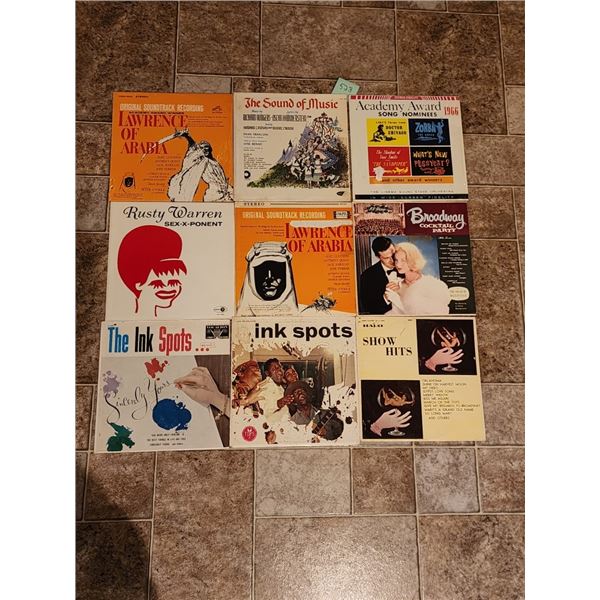 Albums-Lawrence of Arabia, Broadway, Sound of Music, Academy Awards 1966, The Ink Spots, Show Hits