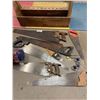 Image 2 : Combination Locks, Locks with Keys, Saws, Hooks, Wooden Toolbox