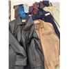Image 2 : Men's Size XL Leather Jacket, Suede Jackets, Rain Coat, Grey Wool Suit, Ties