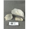 Image 1 : 3 Smokey Quartz Crystal with a Total Weight of  174 Grams Largest is 5" H