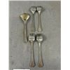 Image 8 : Vintage EPNS fFork & Knife Set Plus Set Of 4 Pastry Forks & Serving Spoons