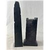 Image 3 : 2 Vintage Totem Poles - 8"H  NW Coast Argillite-Like Alva Replica & 11"H (As Found) Marked Canada