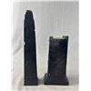 Image 5 : 2 Vintage Totem Poles - 8"H  NW Coast Argillite-Like Alva Replica & 11"H (As Found) Marked Canada