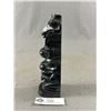 Image 2 : Made In Canada Nature Stone Numbered 7.25" First Nations Design Totem Pole