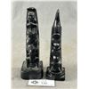 Image 1 : Vintage BOMA Canada & Other Unmarked First Nations Design 7" Totem Poles