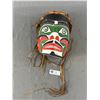 Image 1 : Signed Matt James First Nation Wood Carved & Painted Mask - "Human Mask" Kwatwath (?) Campbell River