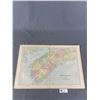 Image 1 : 1895 Map Of Nova Scotia (Out Of An Atlas Dated 1895)  22" X 14"