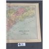 Image 3 : 1895 Map Of Nova Scotia (Out Of An Atlas Dated 1895)  22" X 14"