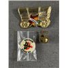 Image 8 : Lot Of 4  2010 Olympic Pins, 4  1986 Expo Buttons, 2 Greyhound Bus Pins & 2 Nabob Spoons