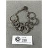 Image 1 : Vintage Silver Large Ring Links Bracelet