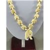 Image 2 : Hand Carved Bone Beads with Elephant Links Necklace