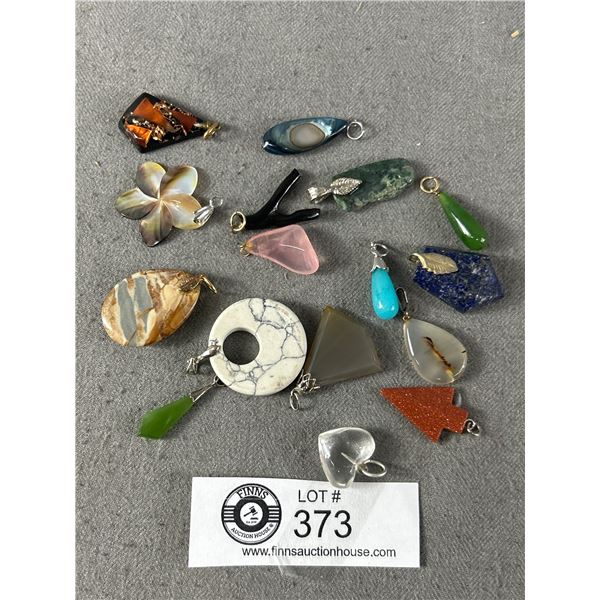 Lots of Genuine Stone Pendants