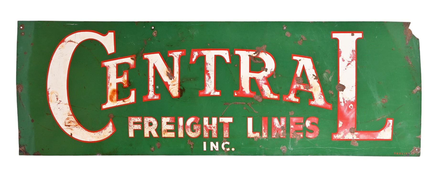 Freight Sign Central Freight Lines Porcelain Sign