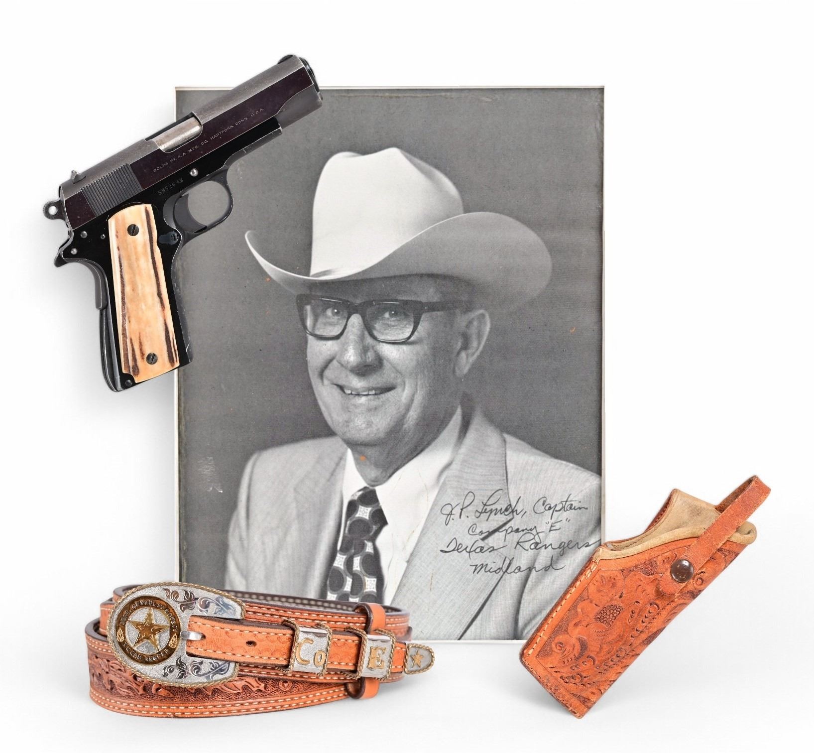 Texas Ranger J.P. Lynch Colt 1911 & Gun Rig