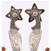 Image 2 : Silver Mounted Parade Spurs Circa 1940's