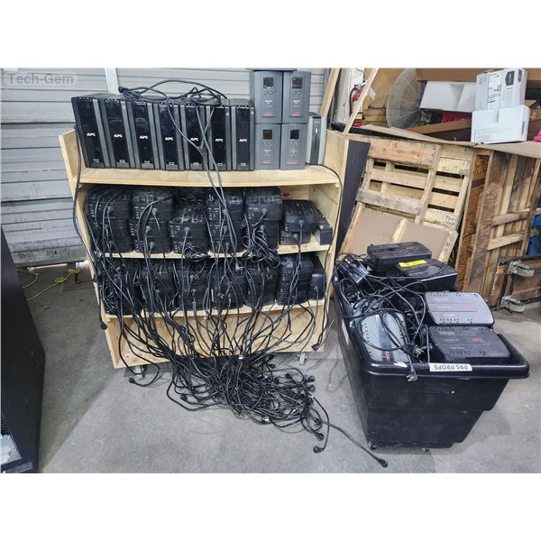 Lot of 121 APC UPS Battery Backup Units – Various Models