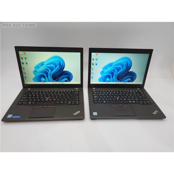 Lot of 2 Lenovo T460 Windows 11 Pro Laptops 256GB SSD 16GB RAM - Tested and working