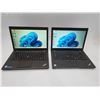 Image 1 : Lot of 2 Lenovo T460 Windows 11 Pro Laptops 256GB SSD 16GB RAM - Tested and working
