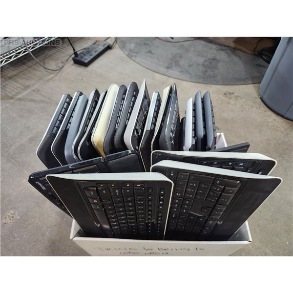 Box of Wireless Keyboards - Logitech and Microsoft