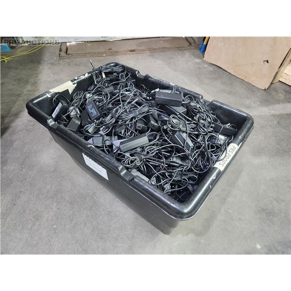 Bin Full of HP Laptop Chargers 65W