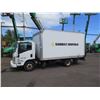Image 2 : (HI717D) 2014 Isuzu Box Truck, 14-Ft Long w/ Liftgate, 144767 Miles, Lic. 352TVA (Starts & Runs - Se