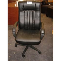 Black Leather Hi-back Executive Tilter