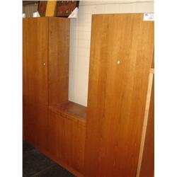 Cherry Oak Wardrobe Wall Unit