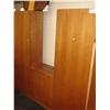 Image 1 : Cherry Oak Wardrobe Wall Unit