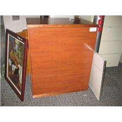 Cherry 3 Drawer Lateral File Cabinet