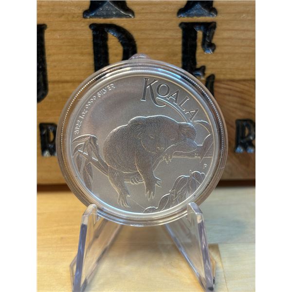 Lot 31-1) 1 oz Australian koala 2022 Silver coin