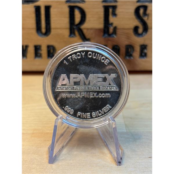 Lot 50-1) 1 oz APMEX Silver round