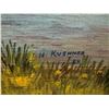 Image 5 : VINTAGE FRAMED 1984 H.KUSHNER "LAKE SIDE SCENE" PAINTING ON BOARD DATED FROM STATE (APPROXIMATELY -