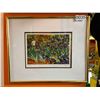 Image 6 : FRAMED "IRIS" VINCENT VAN GOGH REPRODUCTION PRINT FROM ESTATE (APPROXIMATELY - 13 1/2 inches BY 11in