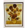 Image 2 : FRAMED "SUNFLOWER" VINCENT VAN GOGH REPRODUCTION PRINT FROM ESTATE (APPROXIMATELY 21inches BY 13 1/2