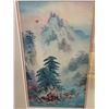 Image 2 : FRAMED "MOUNTAIN SCENE " PRINT/PAINTING FROM STATE (APPROXIMATELY - 18inches BY 19 1/2inches)