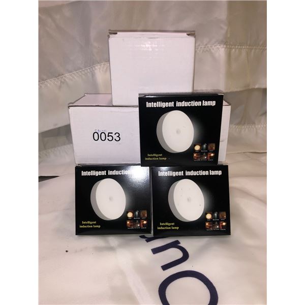 5 BOXES WITH 15 PIECE INTELLIGENT MAGNETIC INDUCTION LAMP WITH MOTION DETECTION