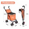 Image 3 : COLLAPSIABLE FOLDING UTILITY WAGON CART ORANGE