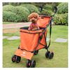 Image 4 : COLLAPSIABLE FOLDING UTILITY WAGON CART ORANGE